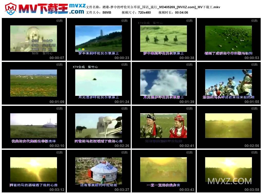 踏歌-梦中的呼伦贝尔草原_国语_流行_MD405269